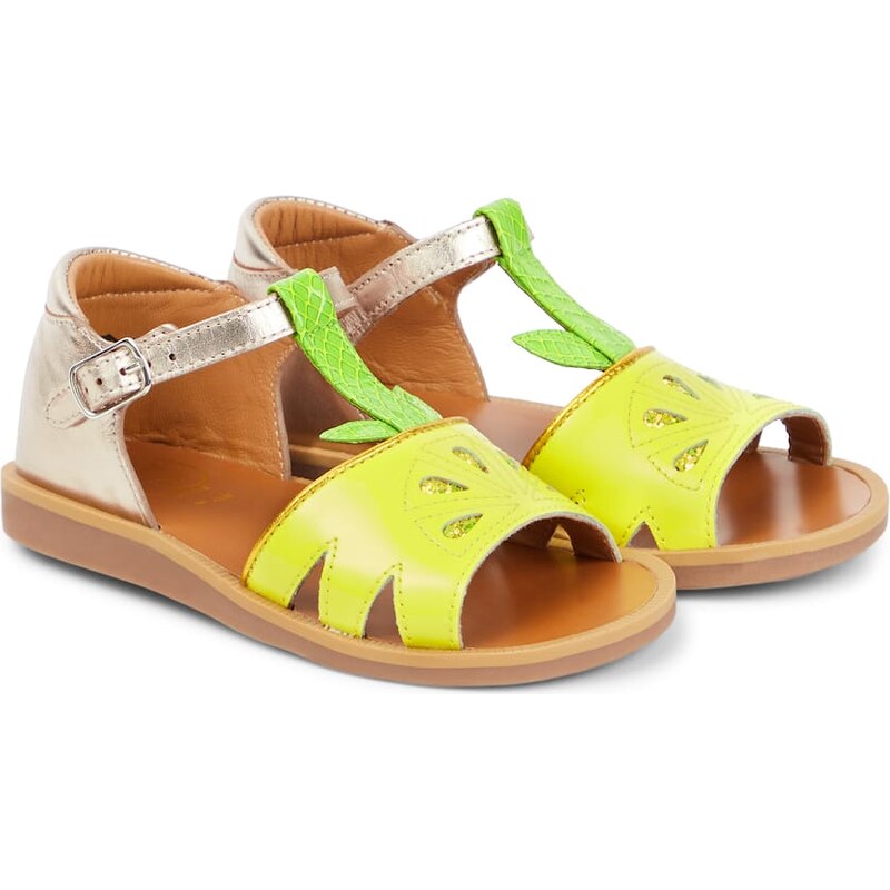 Pom dApi Poppy Agrume leather sandals