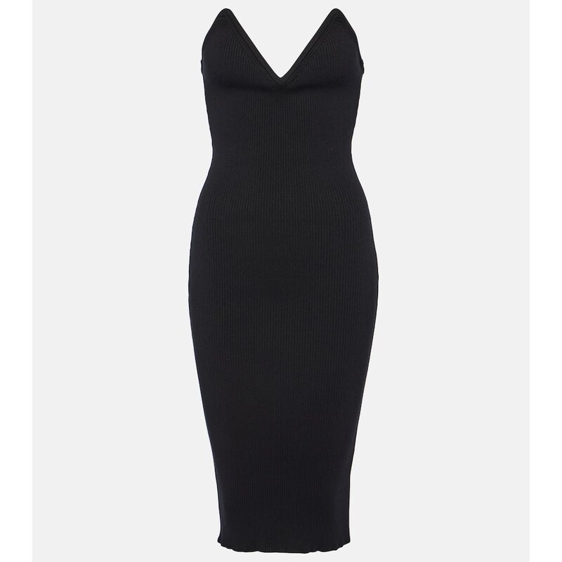 Coperni Bustier knit midi dress