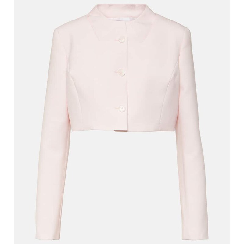 Coperni Trompe loeil cropped virgin wool jacket