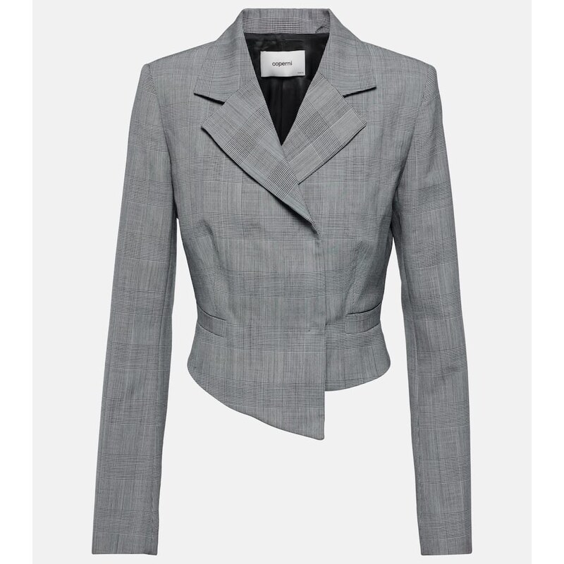 Coperni Prince of Wales virgin wool blazer