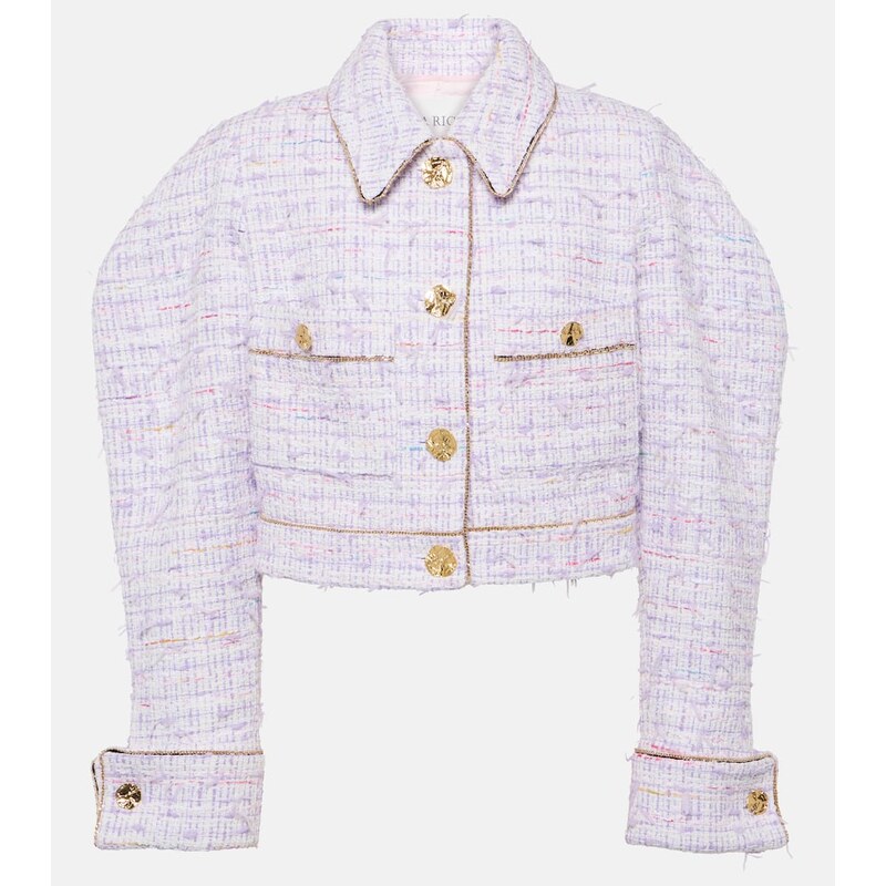 Nina Ricci Cropped cotton-blend tweed jacket
