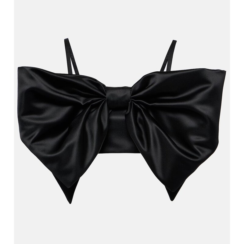 Nina Ricci Duchess bow-detail satin bralette