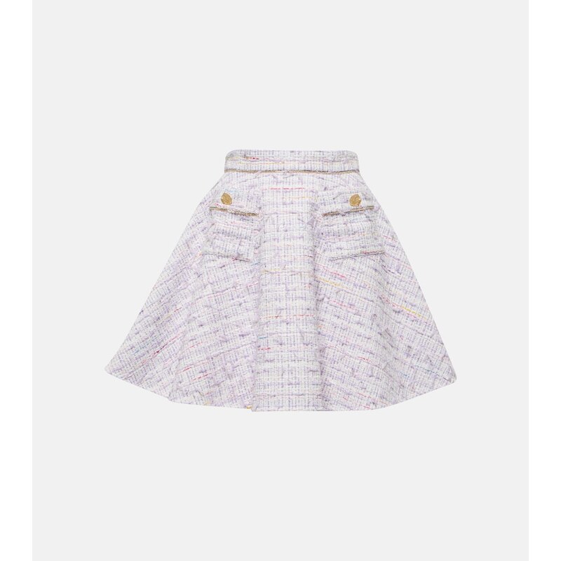 Nina Ricci High-rise cotton-blend tweed miniskirt