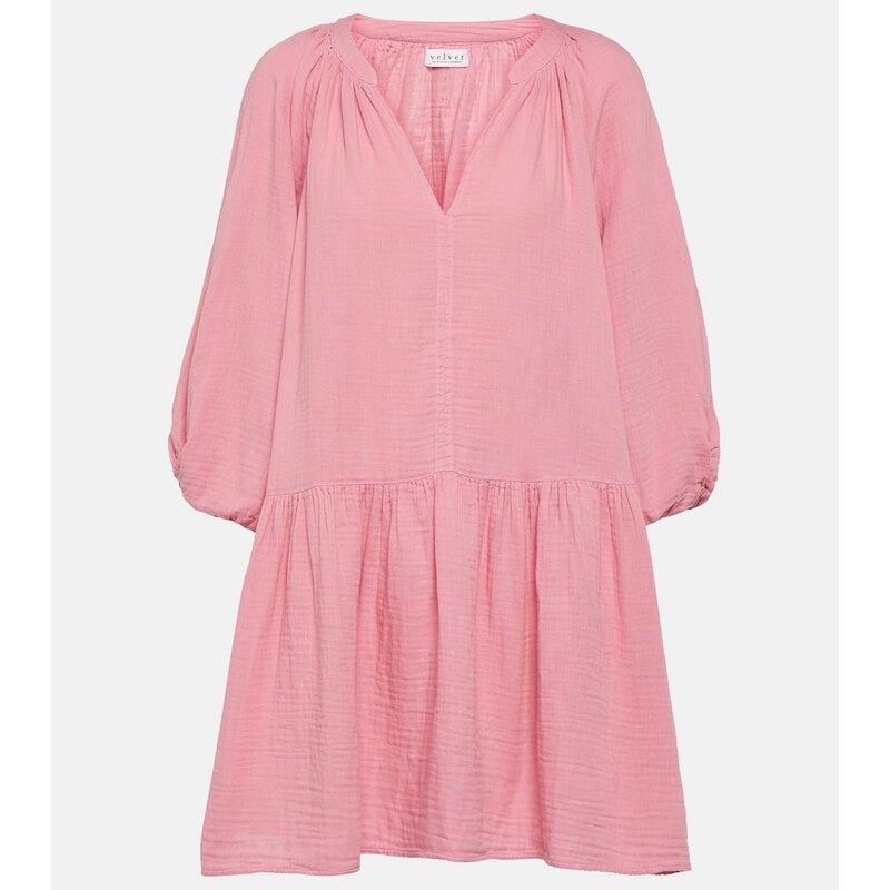 Velvet Nica cotton gauze minidress