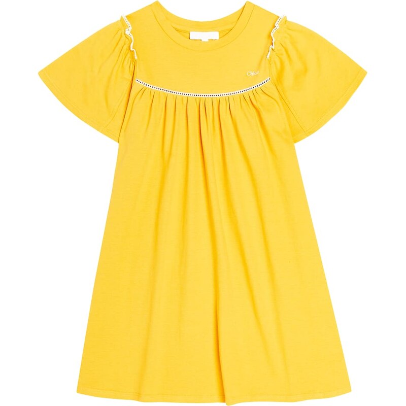 Chloé Kids Ruffled cotton dress