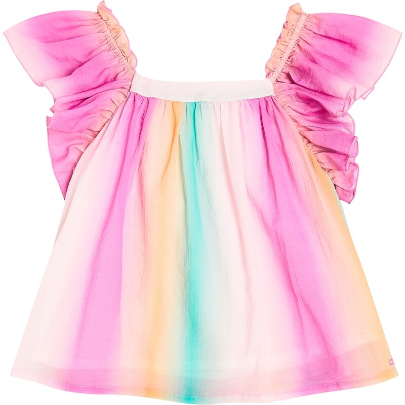 Chloé Kids Ruffled cotton top