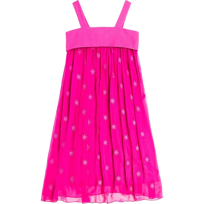 Chloé Kids Embroidered silk dress