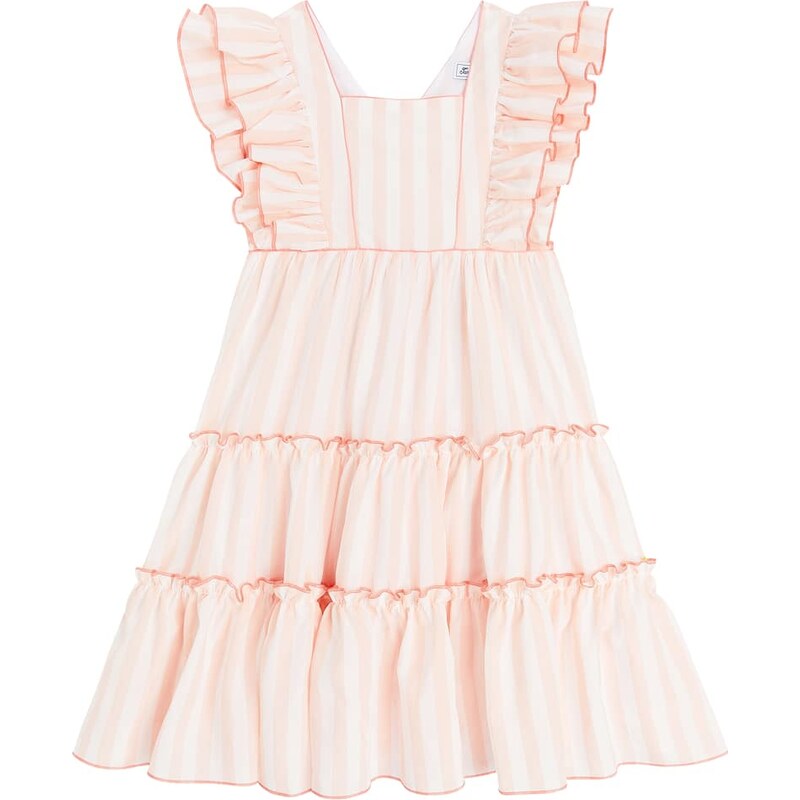 Tartine et Chocolat Striped ruffled dress