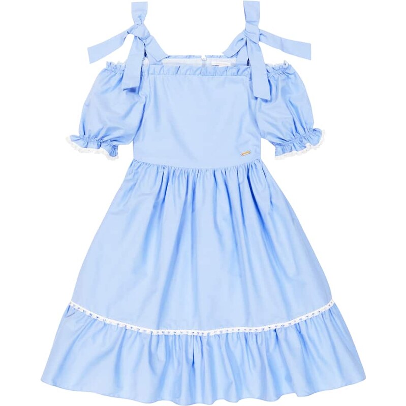 Patachou Bow-detail tiered cotton dress