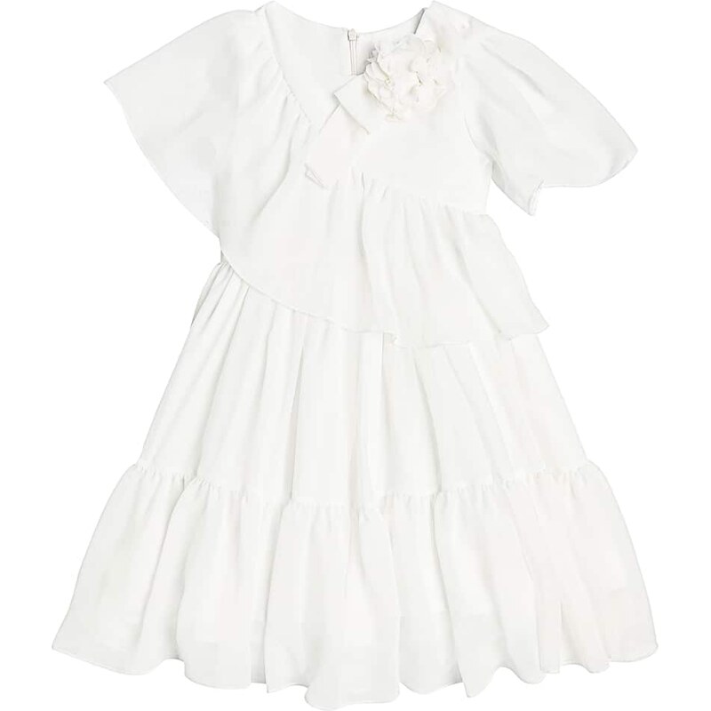 Patachou Bow-detail tulle dress