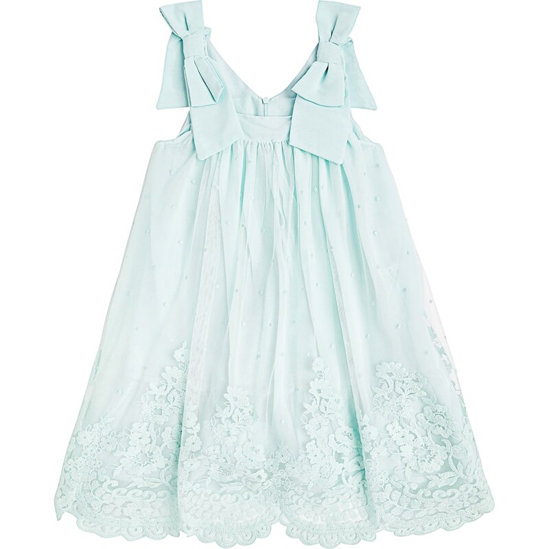 Patachou Embroidered tulle dress