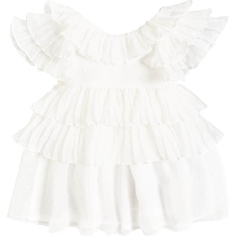 Patachou Baby tiered ruffled tulle dress