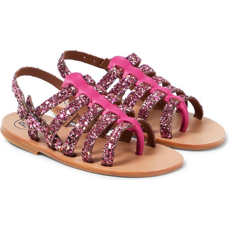 PèPè Galassia glitter leather sandals