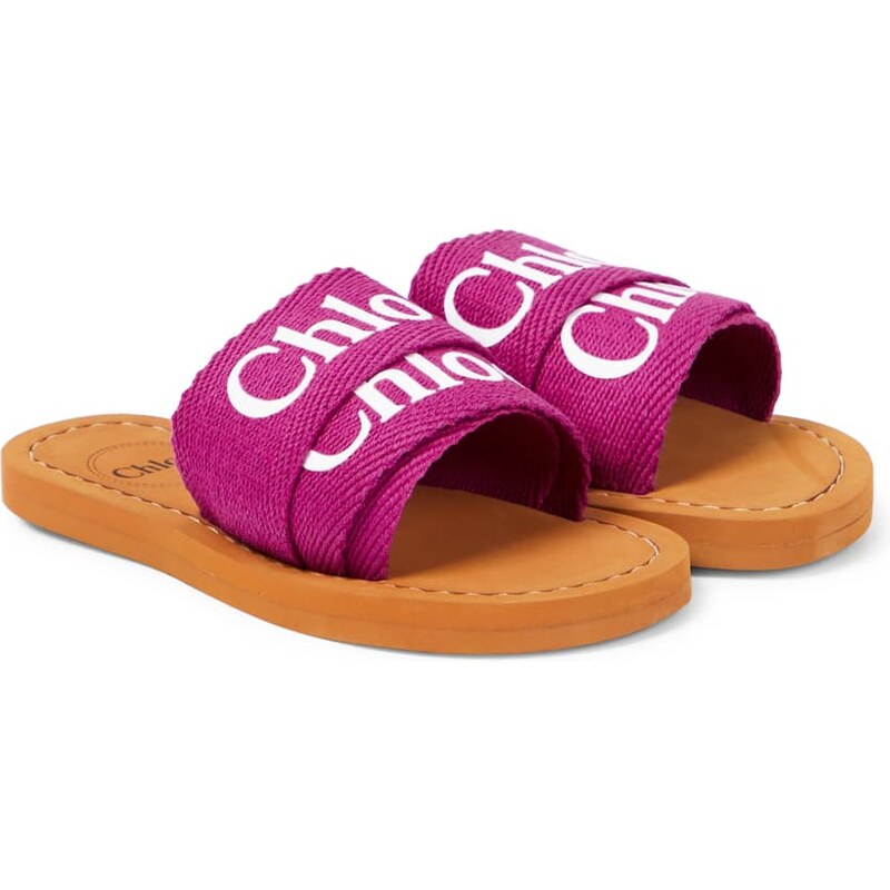 Chloé Kids Logo canvas slides