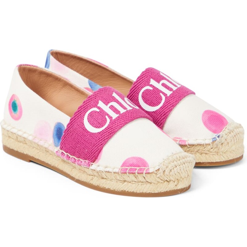 Chloé Kids Logo espadrilles