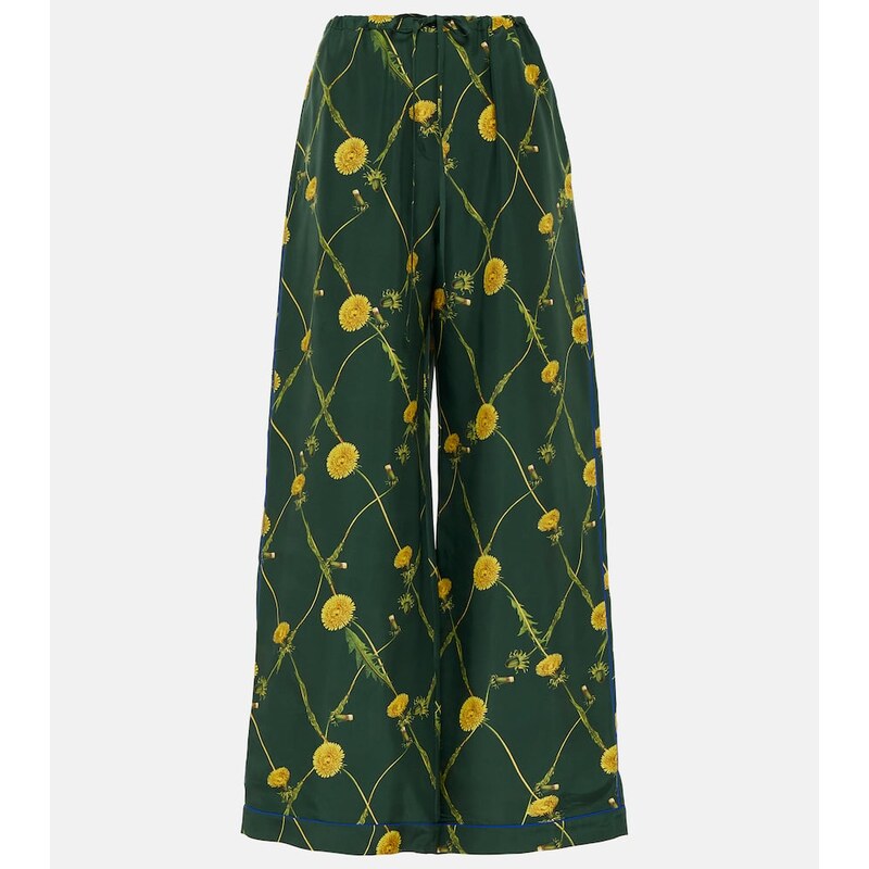 Burberry Floral silk pajama pants