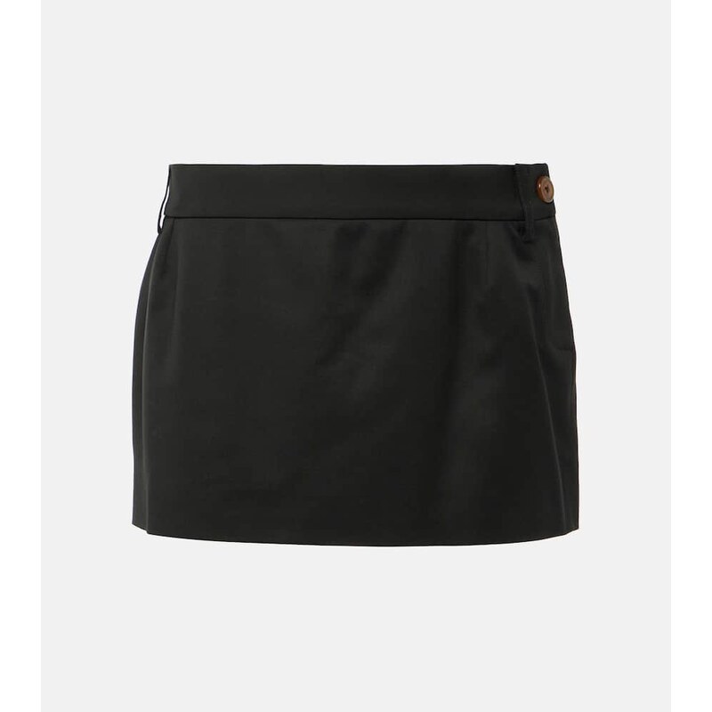Vivienne Westwood Low-rise wool miniskirt