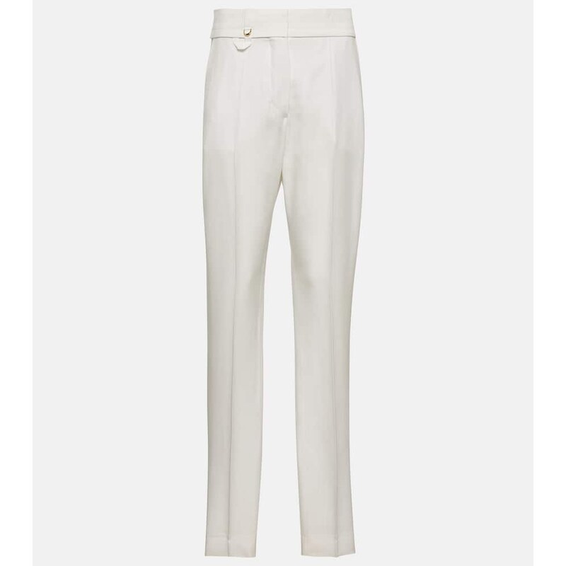 Jacquemus Le Pantalon Tibau side-slit slim pants