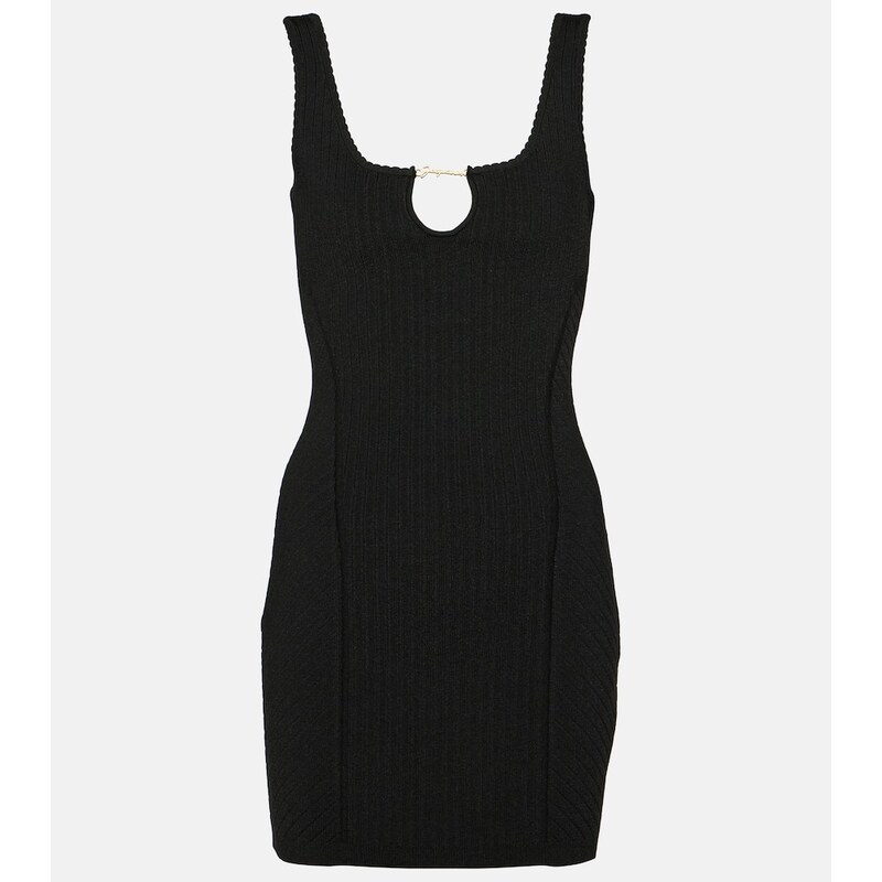 Jacquemus La Mini Robe Sierra ribbed-knit minidress
