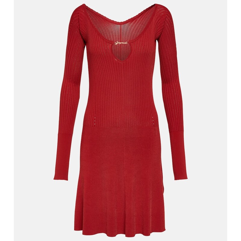 Jacquemus La Mini Robe Pralu off-shoulder minidress