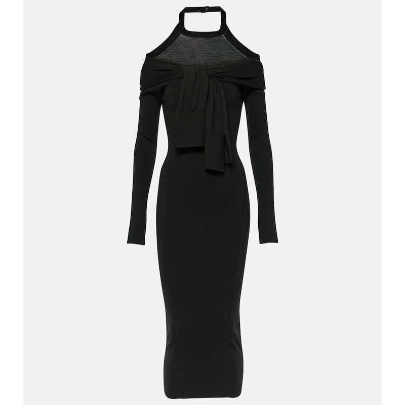 Jacquemus La robe Doble wool-blend midi dress