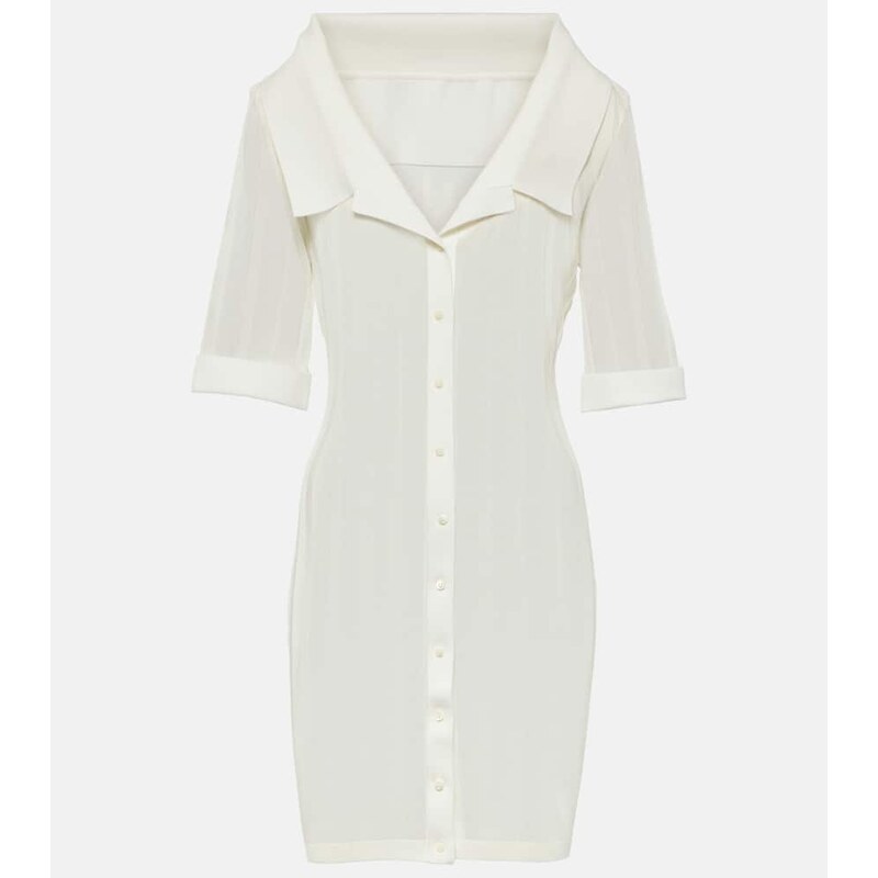 Jacquemus La mini robe Manta jersey shirt dress