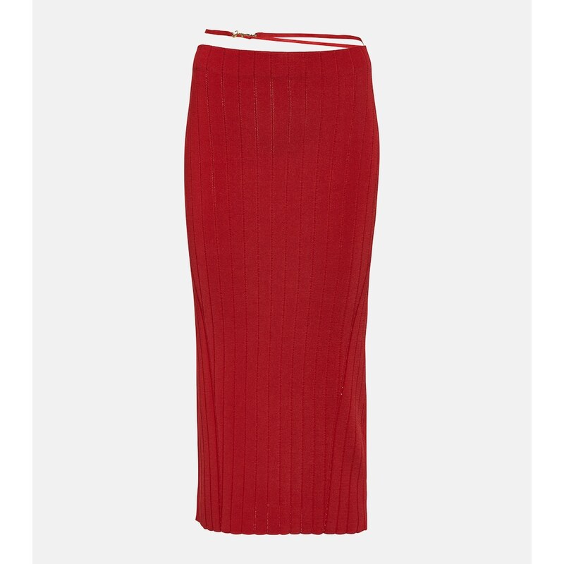 Jacquemus La Jupe Pralu knitted midi skirt