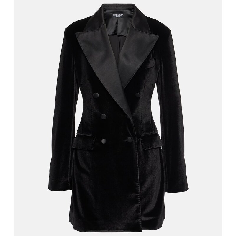 Dolce&Gabbana Double-breasted velvet blazer