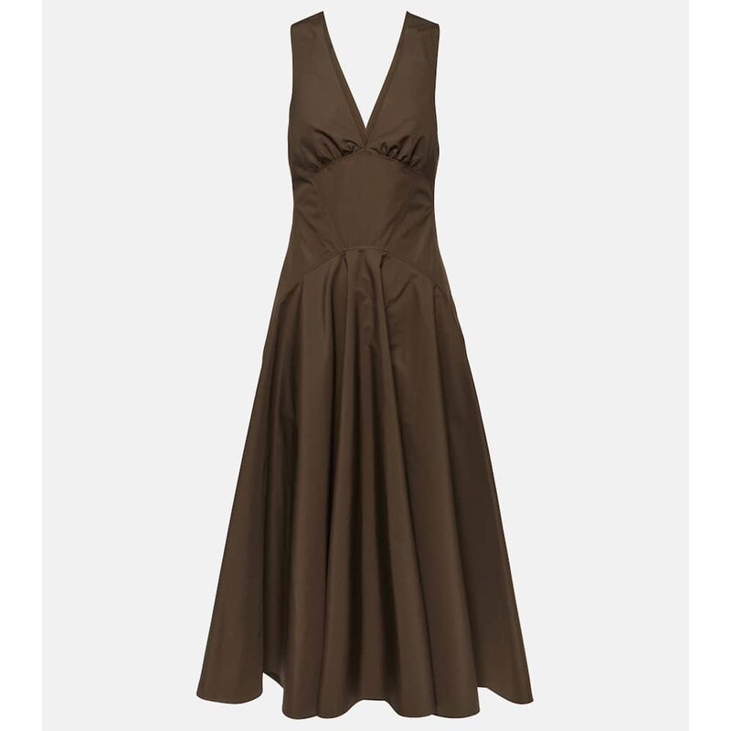 Alaïa Cotton poplin midi dress