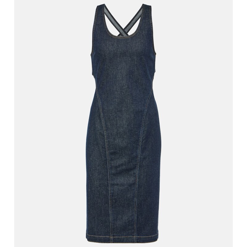 Alaïa Denim midi dress