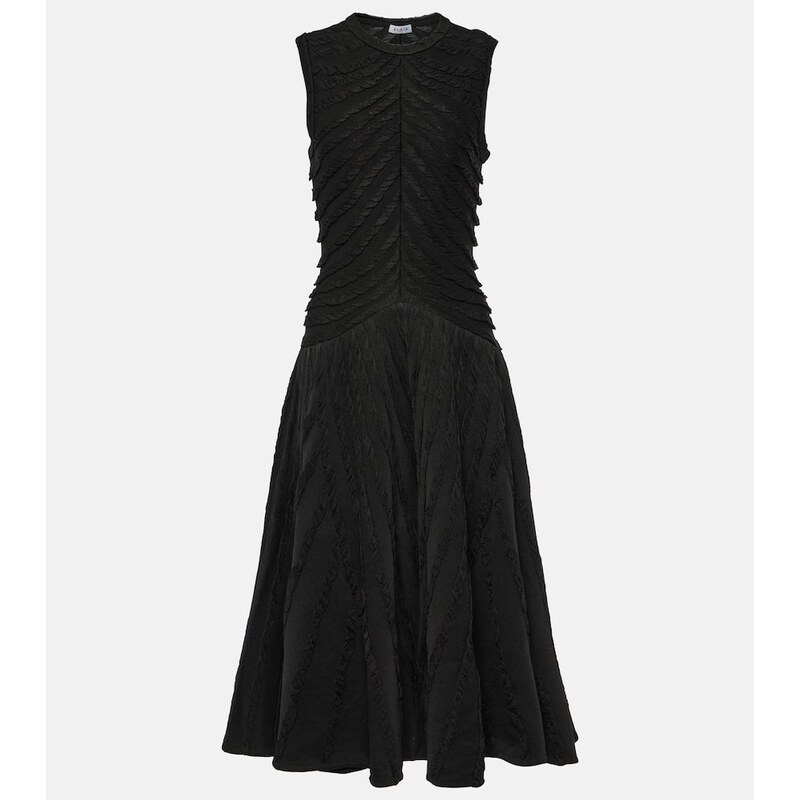 Alaïa Gathered midi dress