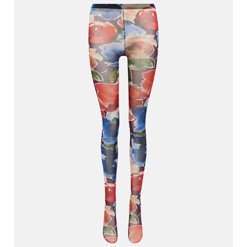 Dolce&Gabbana Printed tulle tights