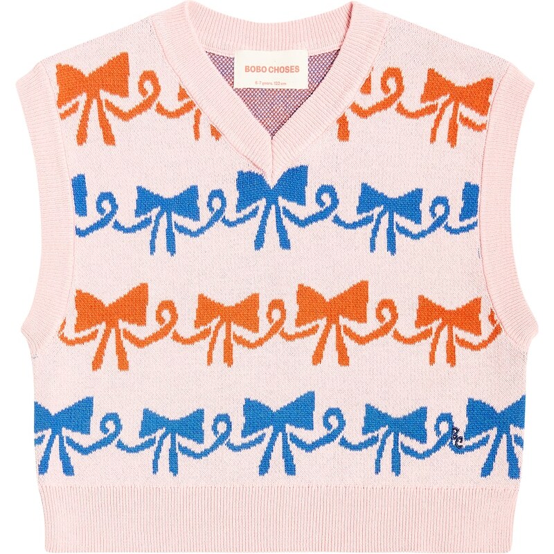 Bobo Choses Cotton jacquard sweater vest