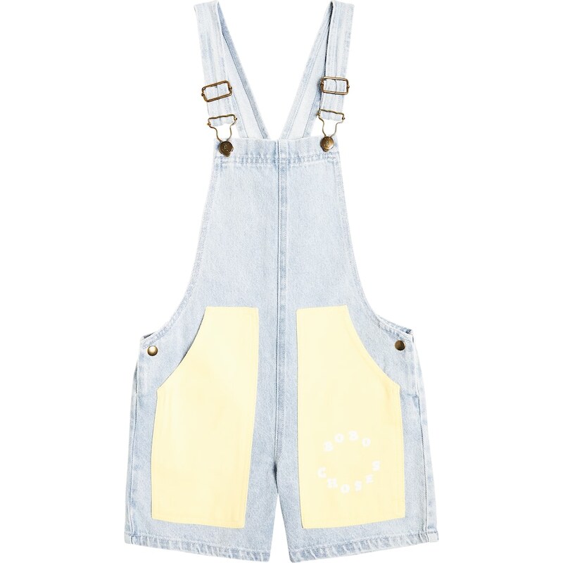 Bobo Choses Circle denim overalls