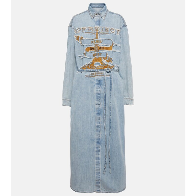 Y/Project Evergreen Paris Best denim shirt dress