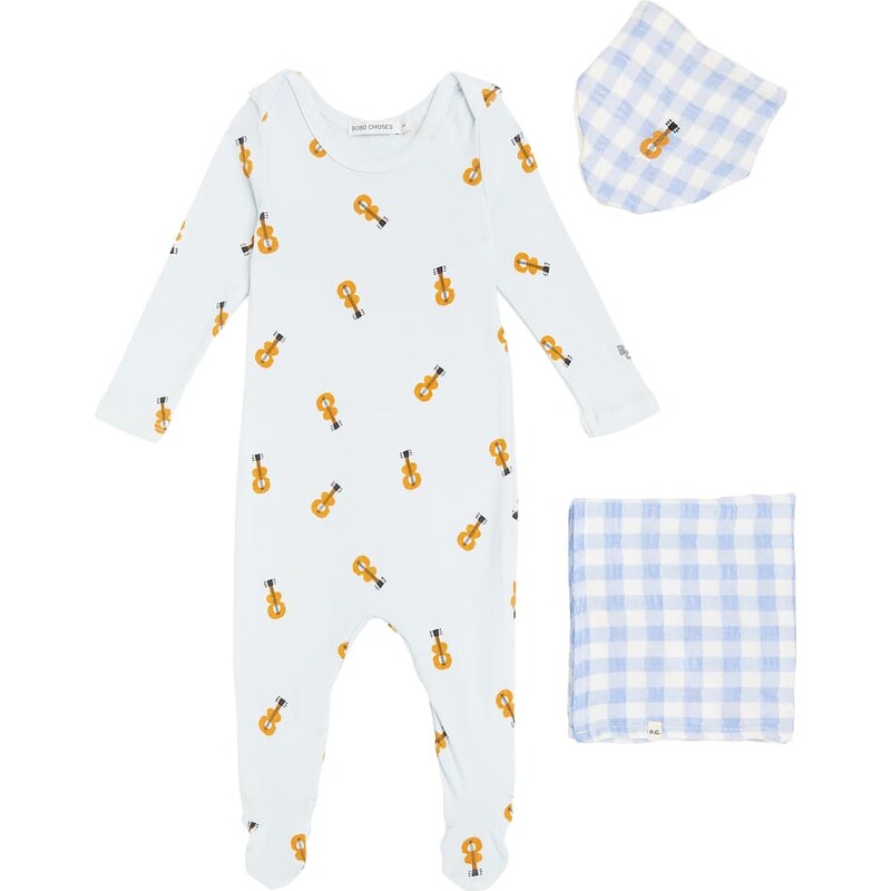 Bobo Choses Baby Acoustic Guitar bodysuit and bloomers set
