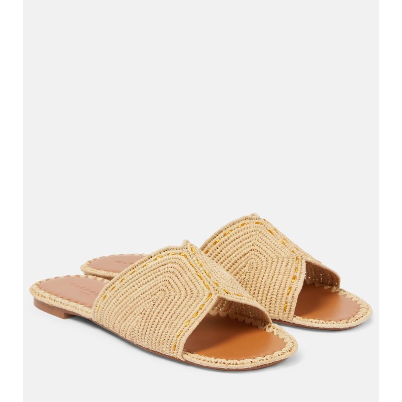 Clergerie Ineni raffia slides