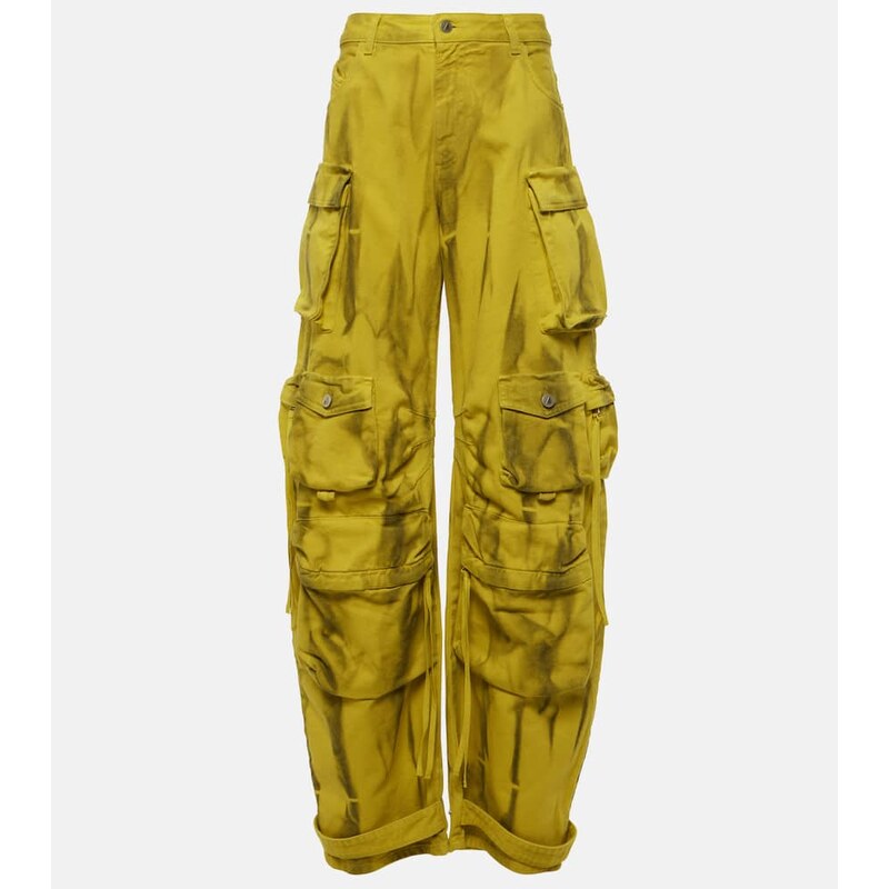 The Attico Fern mid-rise cargo jeans