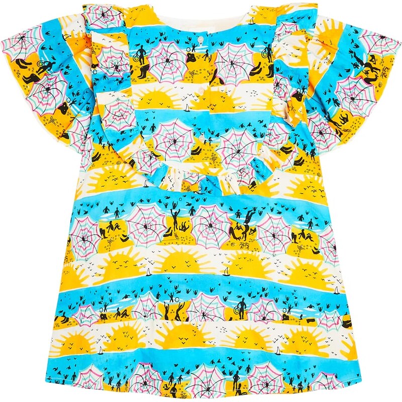 Morley Ummy ruffled printed cotton dress