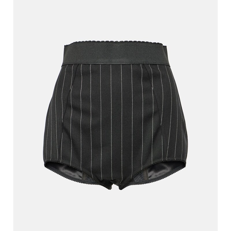 Dolce&Gabbana Pinstripe wool-blend shorts