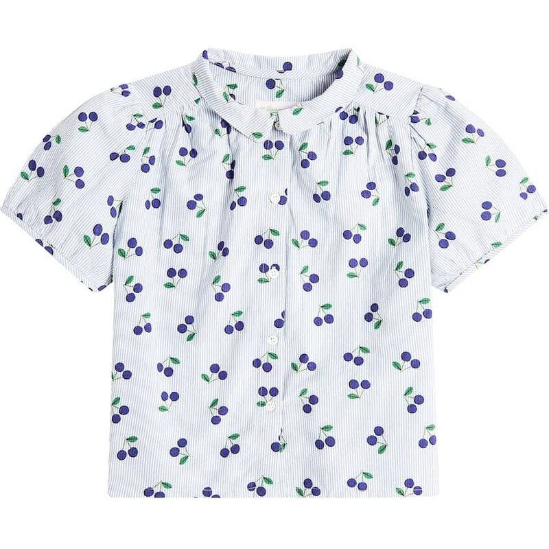 Bonpoint Adele printed cotton poplin blouse