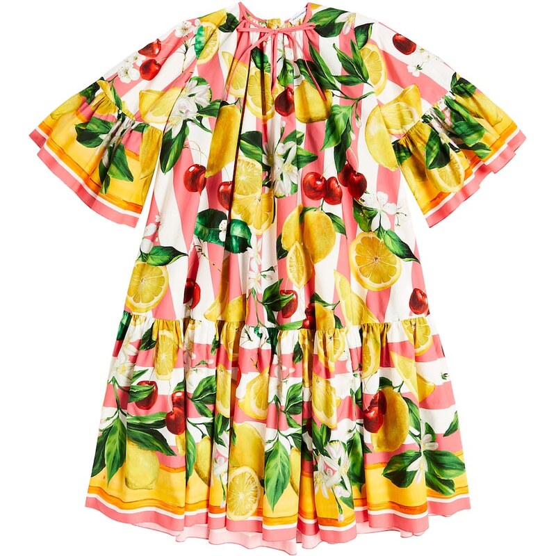 Dolce&Gabbana Kids Printed cotton dress
