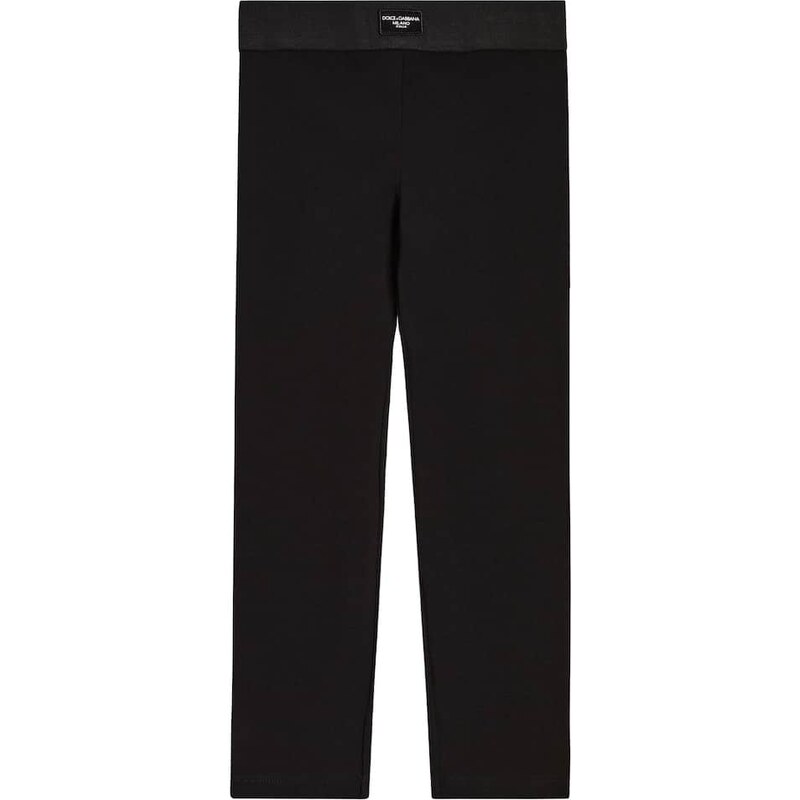Dolce&Gabbana Kids Logo cotton jersey leggings