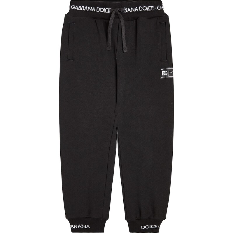 Dolce&Gabbana Kids Logo cotton jersey sweatpants
