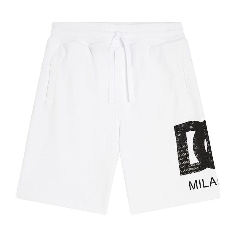 Dolce&Gabbana Kids Logo cotton jersey shorts