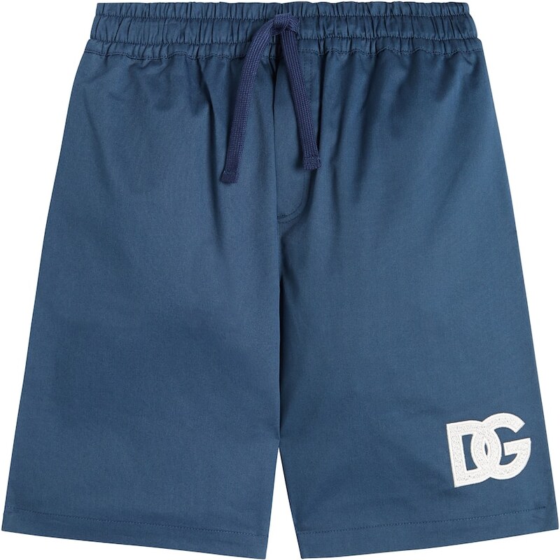 Dolce&Gabbana Kids DG cotton-blend jersey shorts