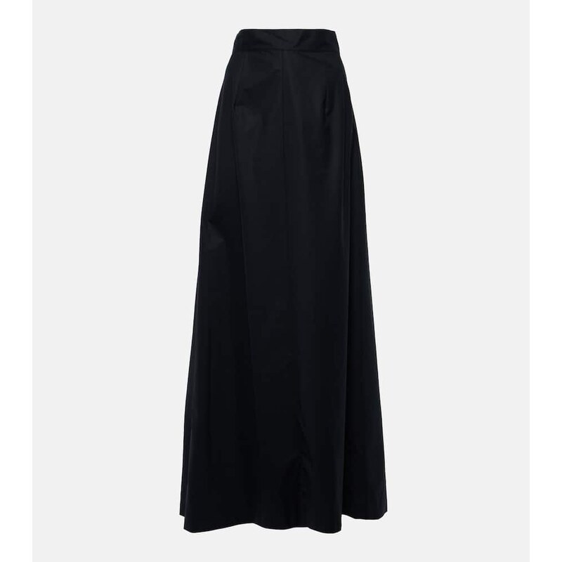 Plan C Mid-rise cotton maxi skirt
