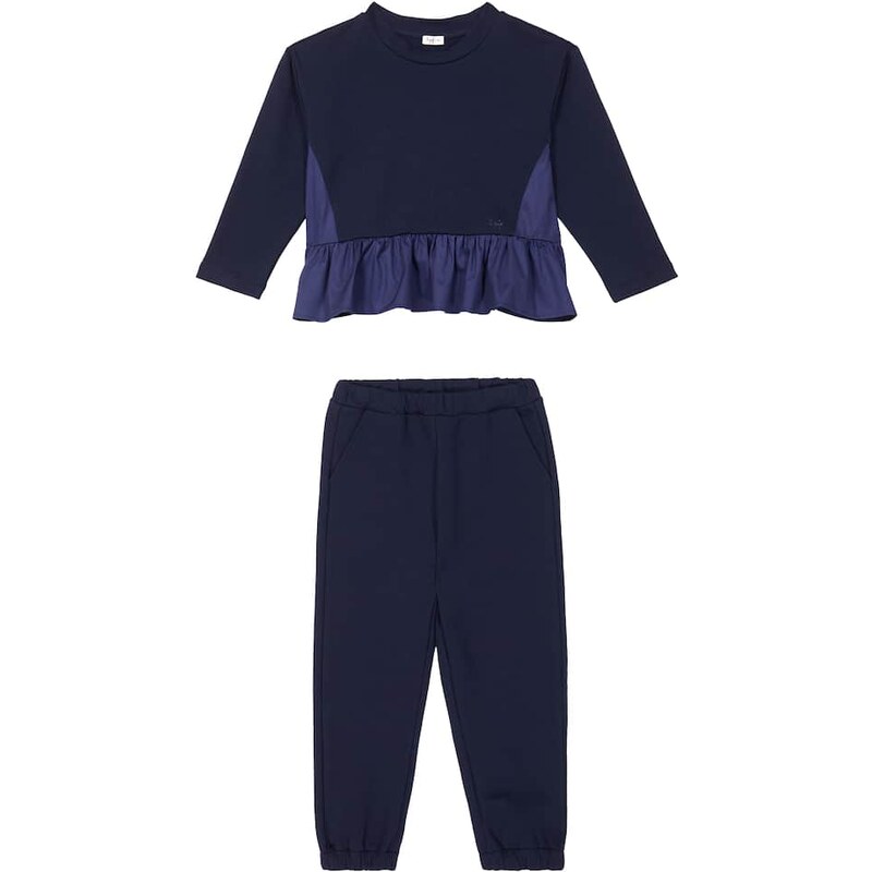 Il Gufo Cotton-blend sweatshirt and sweatpants set