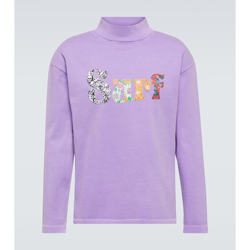 ERL AppliquÃ cotton jersey sweatshirt