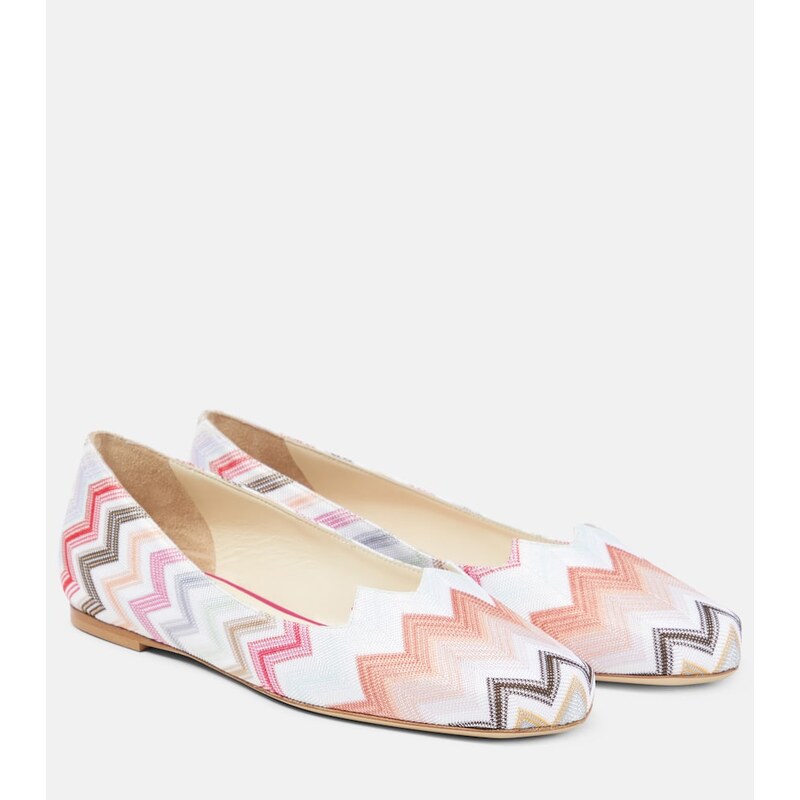 Missoni Zig Zag ballet flats